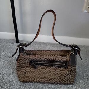 Coach Brown Signature Shoulder Bag